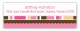 Simply Two Pink Address Label