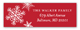 Snowy Christmas Address Label