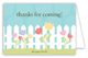 Spring Buds Folded Note Card