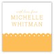 Spring Scalloped Citrus Square Sticker