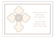 Tan Monogram Cross Enclosure Card