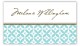 Teal Elegance Calling Card