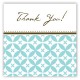 Teal Elegance Square Sticker