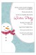 The Coolest Snowman Invitation