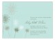 Turquoise Flowers Invitation