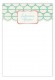Turquoise Mod Circles Flat Note Card