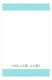 Turquoise Stripes Notepad