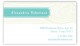 Turquoise Woodgrain Calling Card