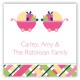 Twin Girl Carriage Gifts Gift Tag