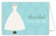 Wedding Dress Form Folded Note Card