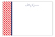 Western Gingham Flat Note Card