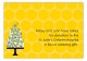 Yellow Flying Floral Enclosure Card