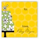 Yellow Flying Floral Gift Tag